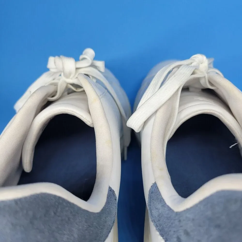 Pull & Bear White Leather Sport Trainer Men's Sz 10 EUR 43 Pre-Owned Sneaker